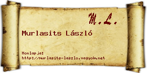 Murlasits László névjegykártya