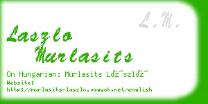 laszlo murlasits business card